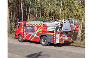 Автопідіймач пожежний АПТц-30/2  на шасі DAEWOO Maximus